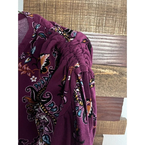 Charming Charlie Paisley Floral Dress Med lightweight adjustable sleeve summer - Picture 4 of 7